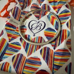 Brighton Silver Spectrum bangle with blue stones